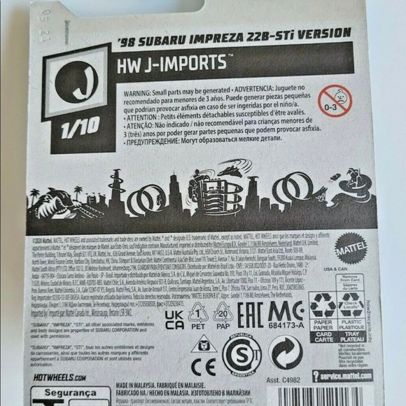COPY - Hot Wheels 98 Subaru Impreza 22b Sti - Picture 2 of 3